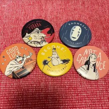 지브리/센과 치히로의 행방불명 캔뱃지 세트