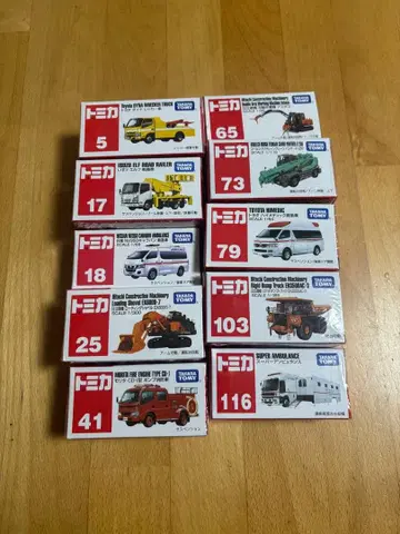 토미카 미니카 세트 10종류 작업 차량들