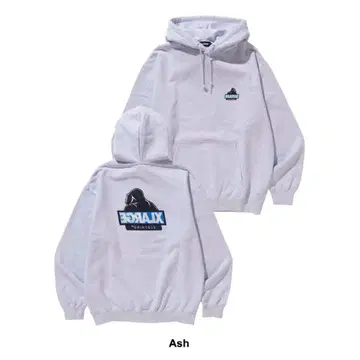 XLARGE 후드티 그레이