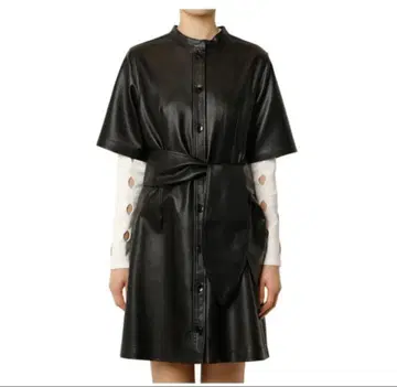 새상품급 르쉘블루 가죽 원피스