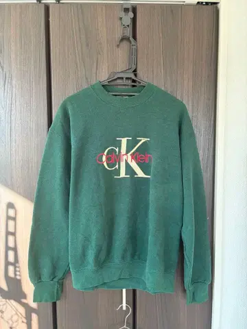 캘빈 클라인 빈티지 맨투맨 트레이닝복 그린