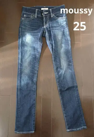 마우지 MOUSSY 데님 스트레이트 스키니 25인치