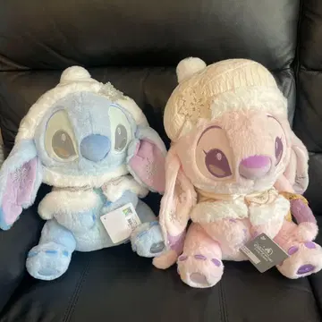 완판템 상하이 디즈니 스티치 엔젤 크리스마스 봉제 인형