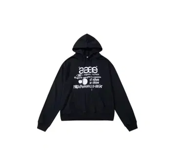 후드 부착 후드티 블랙