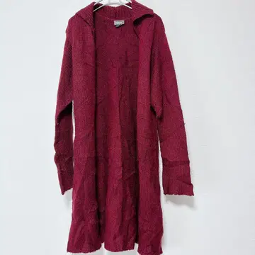 rave 레이브 버건디 롱 가디건 [ L ]