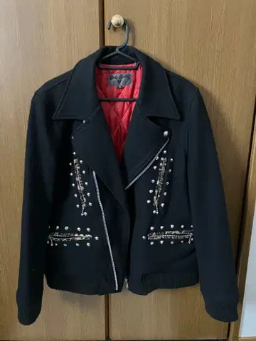 BLACK MARKET 스터드 장식 더블 라이더스 M 사이즈