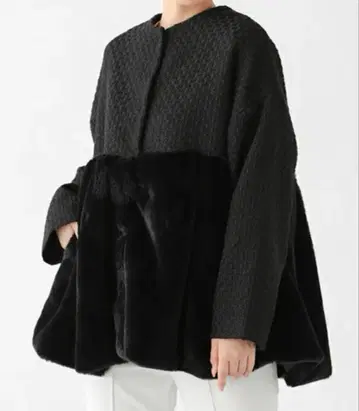 에코 퍼 도킹 페플럼 코트 피토모아