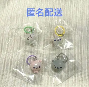 미개봉 새상품 푹푹 아와와짱 가챠코롱토 클리어 메지루시 참 4종 세트