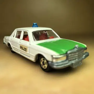 토미카 파랑 상자 No. F7 벤츠 450SEL 경찰차 일본제 상자 없음