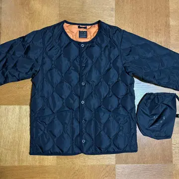 [ 컨디션 최상 ] TAION 밀리터리 다운 자켓 다운 가디건 블랙 L