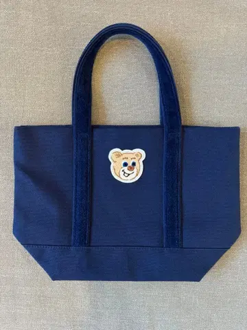 [ 새상품급 ] 러브러리 바이 페이 올드 테디 와펜 토트백 네이비