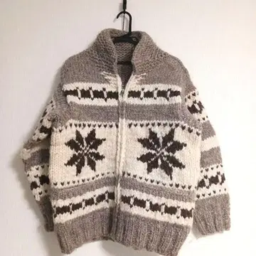 KANATA 코위찬 니트 스웨터 집업 [ 빈티지 ]