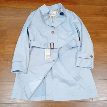 23구 스프링 코트 벨트 포함 스카이블루 택 포함 빅 사이즈