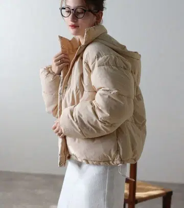 후드 부착 패딩 자켓