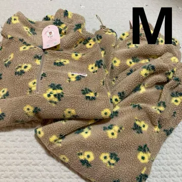 시마무라 ayano님 꽃무늬 보아 플리스 셋업 M