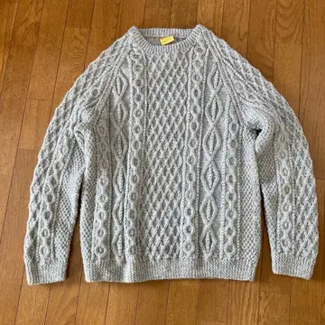ROSELLA 케이블 니트 스웨터 그레이
