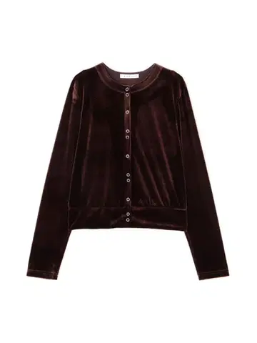 ETRE TOKYO 링 도트 벨로아 상의 BROWN 택 포함