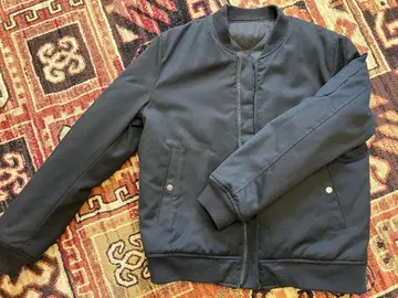 RAGEBLUE 블랙 MA-1 플라이트 자켓 리버서블