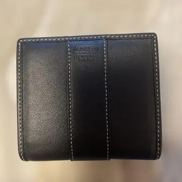 블랙 가죽 접이식 지갑