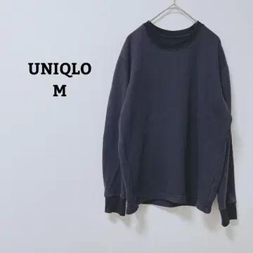 유니클로 맨투맨 트레이닝복 속기모 룸웨어 긴팔 면 혼방 캐주얼 M