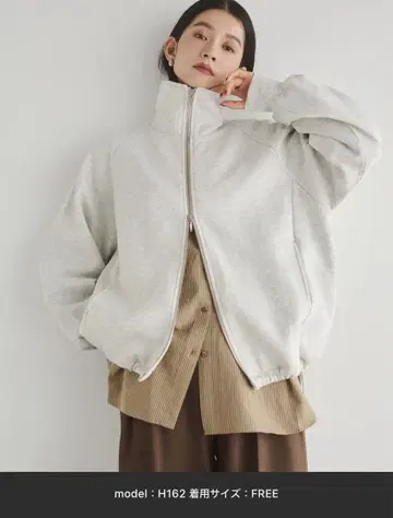 hunch 속기모 W 지퍼 블루종