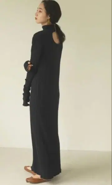 todayful 파이핑 리브 드레스