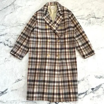 steven alan 체크 더블 브레스트 코트 S 사이즈
