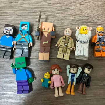 마인크래프트 캐릭터 피규어 세트