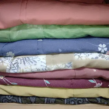 다채로운 색감의 코몬 기모노 묶음 판매