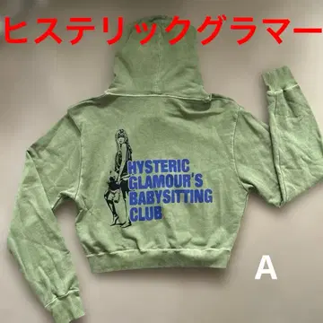 HYSTERIC GLAMOUR 크롭 후드티 y2k 우라하라 그런지 여성용