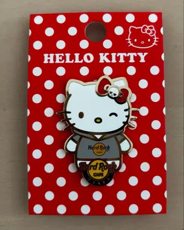 하드록 카페 키티 핀 배지