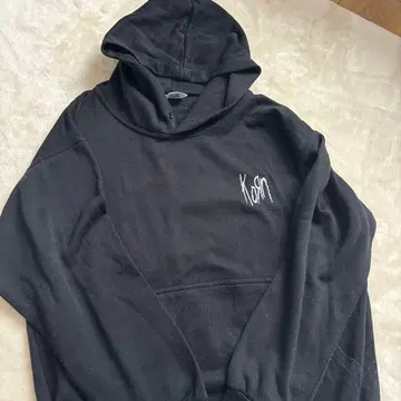 Korn 후드티 사이즈 S 블랙