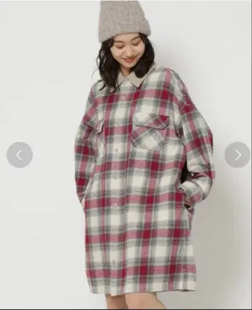 [ 새상품,택 포함 ] nico and - 체크 셔츠 원피스