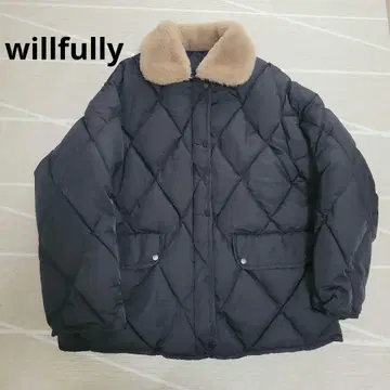 willfully 패딩 자켓 퍼 옷깃 퀼팅 아우터