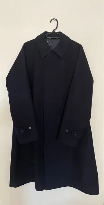 무인양품/울 혼방 코트/네이비/남성용 S