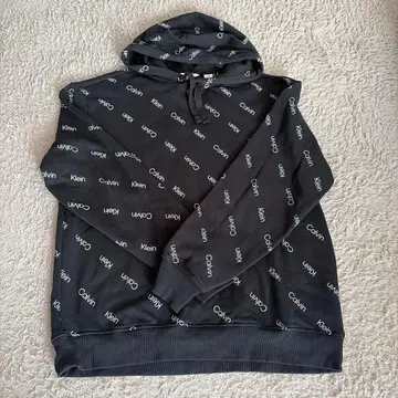 Calvin Klein 로고 프린트 후드티