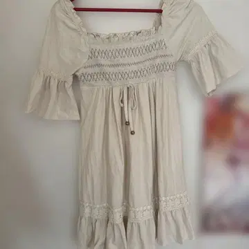 LIZ LISA 아이보리 튜닉 오분 소매