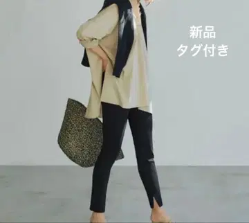 새상품 PLST 긴팔 셔츠 분또 슬릿 레깅스 팬츠 셋업