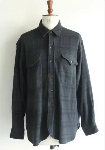 MAATEE&SONS 캐시미어 넬 셔츠 DGREEN