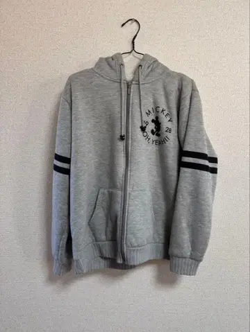 미키마우스 집업 후디 그레이 3L 사이즈