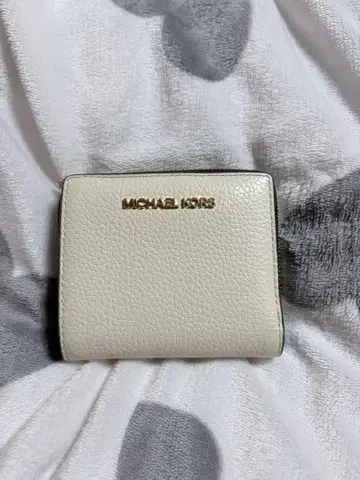 MICHAEL KORS 접이식 지갑 화이트 블랙