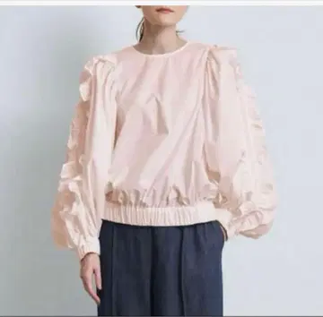 yori 벌룬 슬리브 블라우스 핑크