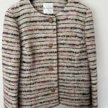 KUMIKYOKU 새상품급 노카라 자켓 이탈리아 원단 양모 사이즈 2