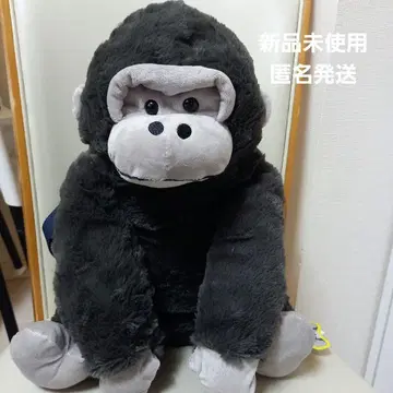 새상품 우호우호 고릴라의 고리군 봉제 인형 백팩 2~고리탄~블랙 2