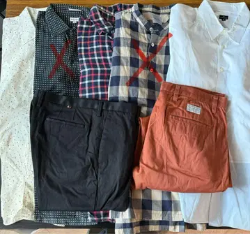 폴스미스 묶음 판매 긴팔 셔츠 3개 팬츠 2개 사이즈 XL