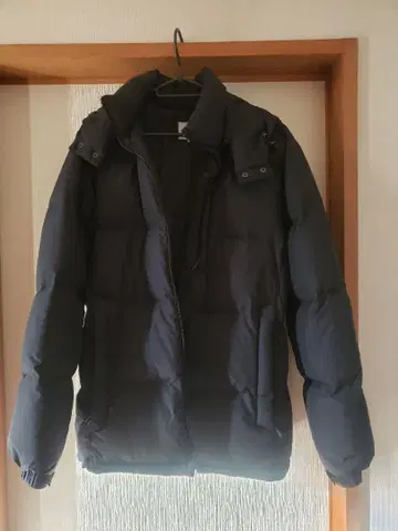 컨버스 블랙 다운 자켓 L