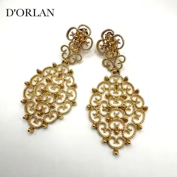 D'ORLAN 돌란 샹들리에 레이스 귀찌 골드 컬러