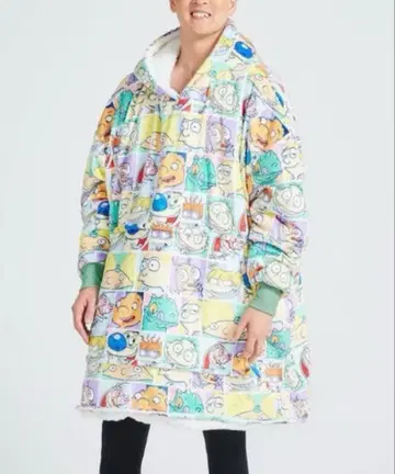 Oodie 우디 포근하게 입는 담요 프리 사이즈 Rugrats 패턴