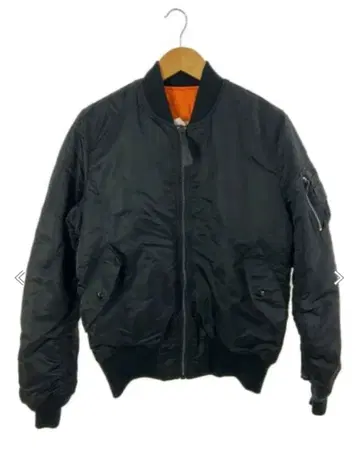 Alpha 블랙 MA-1 플라이트 자켓