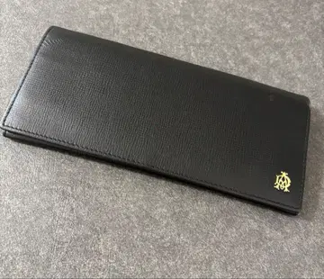 dunhill 블랙 가죽 장지갑